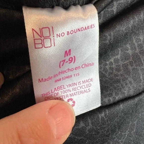 D11.31 No Boundaries Juniors Black Print Leggings M (7/9) - Picture 4 of 5